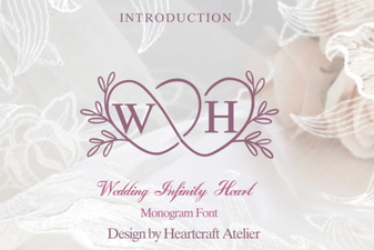 Free Wedding Infinity Heart Font Designs