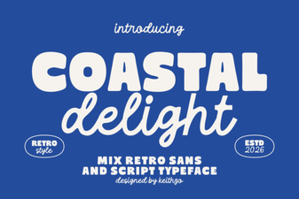 Coastal Delight Font: Your Seaside Design Companion