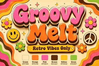 Groovy Melt Font for Retro Designs & Playful Projects