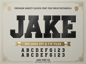 Design Projects & Ideas Using Jake Font