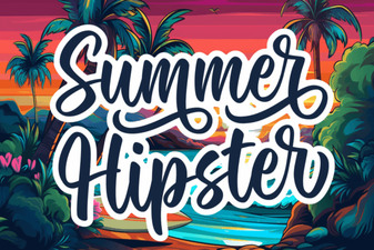 Creative Summer Hipster Fonts for Modern Design