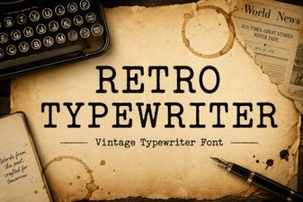 Vintage Typewriter Fonts for Modern Design Projects